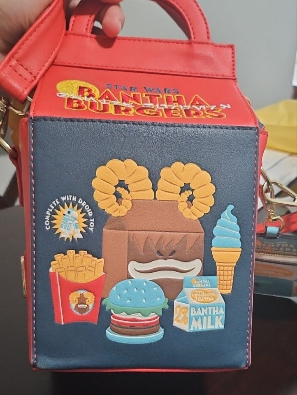 Loungefly Brown & Yellow STAR WARS Bantha Crossbody Bag